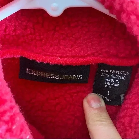 Vintage Express Jeans Fleece Vest 🌬️ - Picture 3 of 4